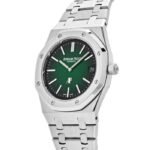 Audemars Piguet Royal Oak 15202PT.OO.1240PT.01 ‘Jumbo’ Extra-Thin Platinum Green Dial (2021) - Image 2