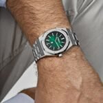 Audemars Piguet Royal Oak 15202PT.OO.1240PT.01 ‘Jumbo’ Extra-Thin Platinum Green Dial (2021) - Image 4
