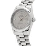 Rolex Day-Date ⁠118206 Platinum Silver Diamond Dial (2022) - Image 6