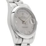 Rolex Day-Date ⁠118206 Platinum Silver Diamond Dial (2022) - Image 5